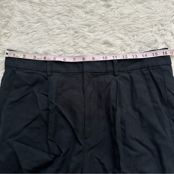 Madewell Trousers Slouchy Straight Pants in Drapey Twill True Black 10 NWT New - Picture 11 of 13